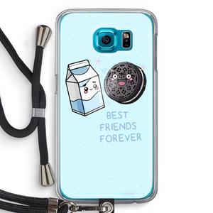 CaseCompany Best Friend Forever: Samsung Galaxy S6 Transparant Hoesje met koord
