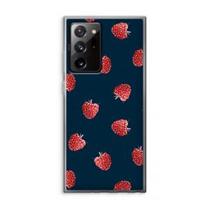 CaseCompany Framboosjes: Samsung Galaxy Note 20 Ultra / Note 20 Ultra 5G Transparant Hoesje