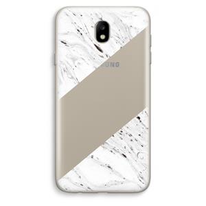 CaseCompany Biggest stripe: Samsung Galaxy J7 (2017) Transparant Hoesje