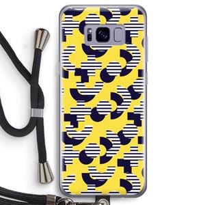 CaseCompany 8-bit N°3: Samsung Galaxy S8 Transparant Hoesje met koord