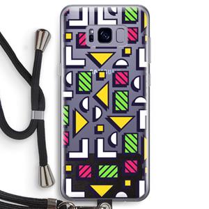 CaseCompany 8-bit N°4: Samsung Galaxy S8 Transparant Hoesje met koord