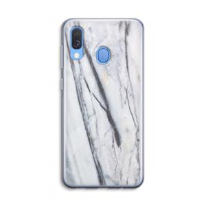 CaseCompany Gestreepte marmer: Samsung Galaxy A40 Transparant Hoesje