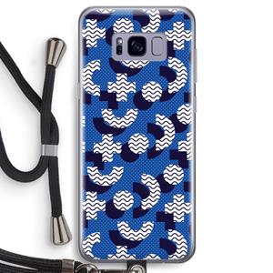 CaseCompany 8-bit N°5: Samsung Galaxy S8 Transparant Hoesje met koord