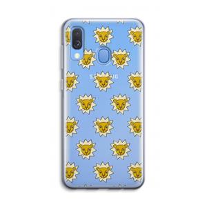 CaseCompany Leeuwenkoppen: Samsung Galaxy A40 Transparant Hoesje
