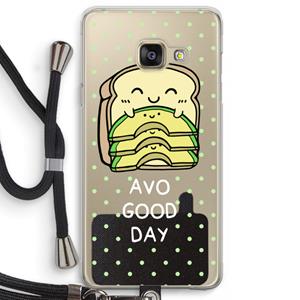 CaseCompany Avo Good Day: Samsung Galaxy A3 (2016) Transparant Hoesje met koord