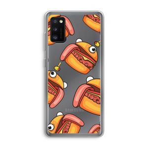 CaseCompany Hamburger: Samsung Galaxy A41 Transparant Hoesje