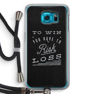 CaseCompany Risk loss: Samsung Galaxy S6 Transparant Hoesje met koord