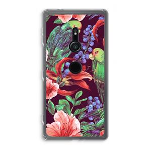 CaseCompany Papegaaien: Sony Xperia XZ2 Transparant Hoesje