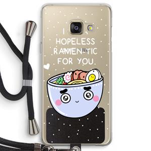 CaseCompany I'm A Hopeless Ramen-Tic For You: Samsung Galaxy A3 (2016) Transparant Hoesje met koord