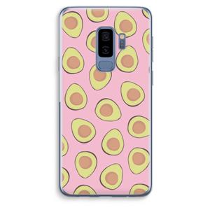 CaseCompany Dancing avocados: Samsung Galaxy S9 Plus Transparant Hoesje