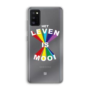 CaseCompany Het Leven Is Mooi: Samsung Galaxy A41 Transparant Hoesje