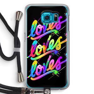 CaseCompany Loves: Samsung Galaxy S6 Transparant Hoesje met koord