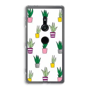 CaseCompany Sanseveria: Sony Xperia XZ2 Transparant Hoesje
