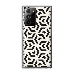 CaseCompany Crazy pattern: Samsung Galaxy Note 20 Ultra / Note 20 Ultra 5G Transparant Hoesje