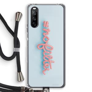 CaseCompany nofilter: Sony Sony Xperia 10 III Transparant Hoesje met koord
