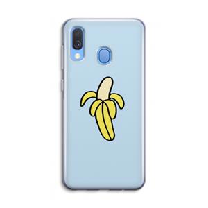 CaseCompany Banana: Samsung Galaxy A40 Transparant Hoesje