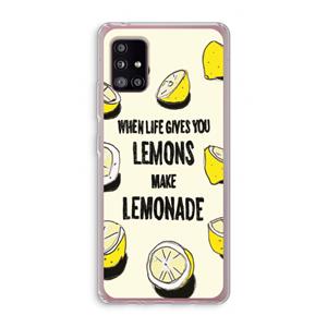 CaseCompany Lemonade: Samsung Galaxy A51 5G Transparant Hoesje