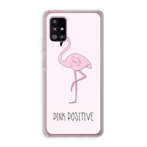 CaseCompany Pink positive: Samsung Galaxy A51 5G Transparant Hoesje
