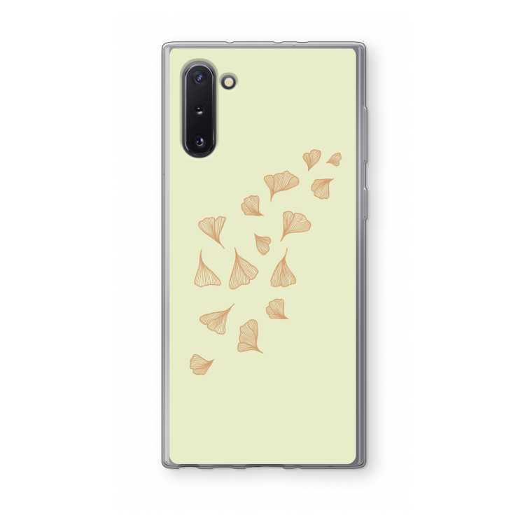 CaseCompany Falling Leaves: Samsung Galaxy Note 10 Transparant Hoesje