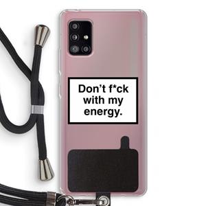 CaseCompany My energy: Samsung Galaxy A51 5G Transparant Hoesje met koord