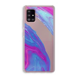 CaseCompany Zweverige regenboog: Samsung Galaxy A51 5G Transparant Hoesje