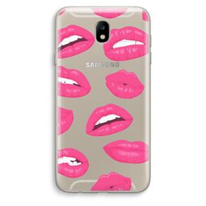 CaseCompany Bite my lip: Samsung Galaxy J7 (2017) Transparant Hoesje