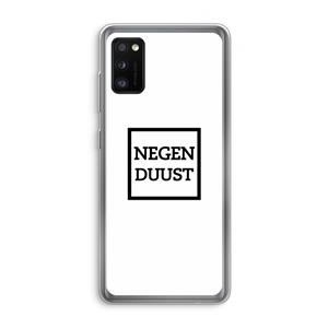CaseCompany Negenduust vierkant: Samsung Galaxy A41 Transparant Hoesje