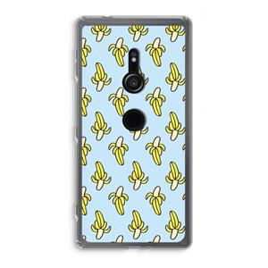 CaseCompany Bananas: Sony Xperia XZ2 Transparant Hoesje