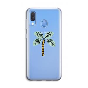 CaseCompany Palmboom: Samsung Galaxy A40 Transparant Hoesje