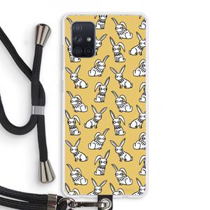 CaseCompany Haas: Samsung Galaxy A71 Transparant Hoesje met koord