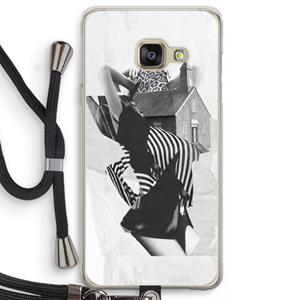 CaseCompany House: Samsung Galaxy A3 (2016) Transparant Hoesje met koord