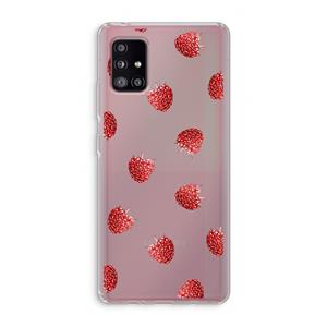 CaseCompany Framboosjes: Samsung Galaxy A51 5G Transparant Hoesje