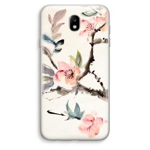 CaseCompany Japanse bloemen: Samsung Galaxy J7 (2017) Transparant Hoesje