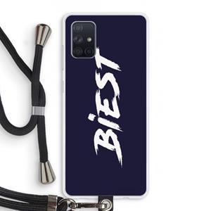 CaseCompany Biest: Samsung Galaxy A71 Transparant Hoesje met koord