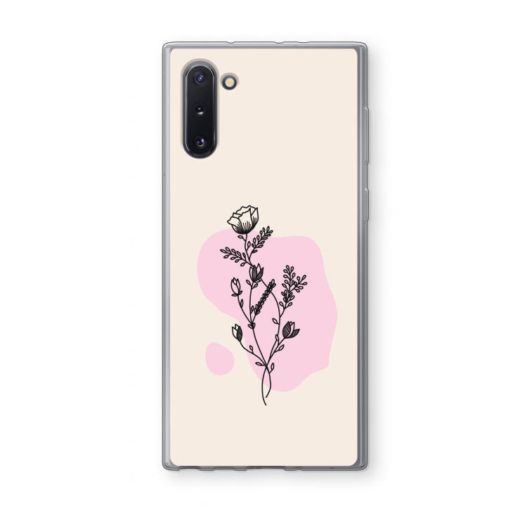 CaseCompany Roses are red: Samsung Galaxy Note 10 Transparant Hoesje