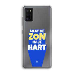 CaseCompany Laat de zon in je hart: Samsung Galaxy A41 Transparant Hoesje