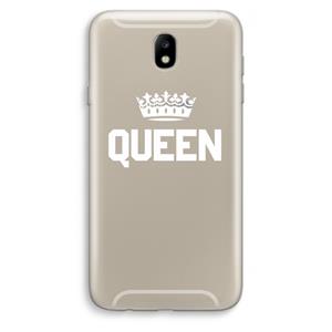 CaseCompany Queen zwart: Samsung Galaxy J7 (2017) Transparant Hoesje