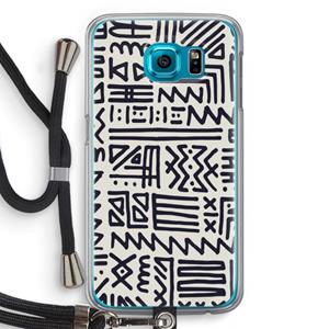 CaseCompany Marrakech print: Samsung Galaxy S6 Transparant Hoesje met koord
