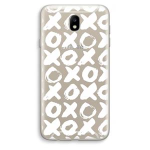 CaseCompany XOXO: Samsung Galaxy J7 (2017) Transparant Hoesje