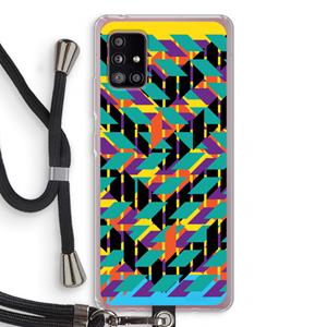 CaseCompany Skew Bee 1: Samsung Galaxy A51 5G Transparant Hoesje met koord