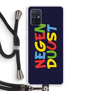 CaseCompany 90's One: Samsung Galaxy A71 Transparant Hoesje met koord