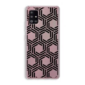 CaseCompany Geometrisch patroon: Samsung Galaxy A51 5G Transparant Hoesje