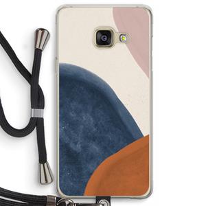CaseCompany Geo #1: Samsung Galaxy A3 (2016) Transparant Hoesje met koord