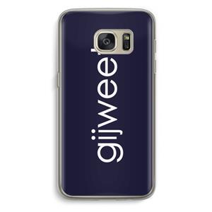 CaseCompany Gijweet: Samsung Galaxy S7 Transparant Hoesje