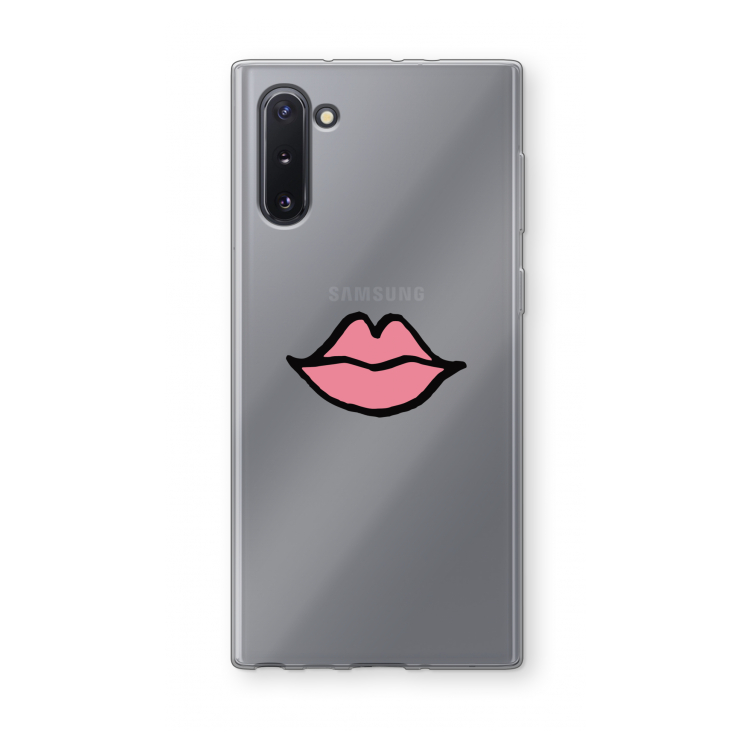 CaseCompany Kusje: Samsung Galaxy Note 10 Transparant Hoesje