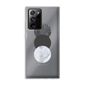 CaseCompany Marmeren cirkels: Samsung Galaxy Note 20 Ultra / Note 20 Ultra 5G Transparant Hoesje