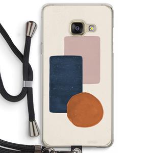 CaseCompany Geo #3: Samsung Galaxy A3 (2016) Transparant Hoesje met koord