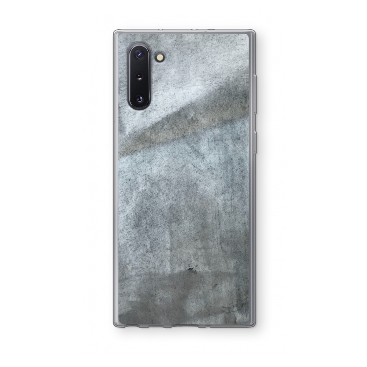 CaseCompany Grey Stone: Samsung Galaxy Note 10 Transparant Hoesje