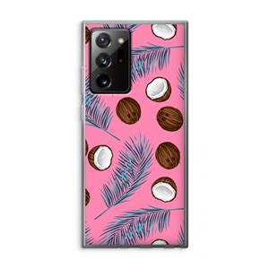 CaseCompany Kokosnoot roze: Samsung Galaxy Note 20 Ultra / Note 20 Ultra 5G Transparant Hoesje