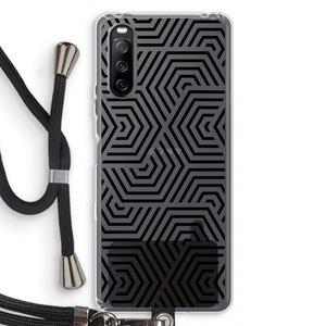 CaseCompany Magic pattern: Sony Sony Xperia 10 III Transparant Hoesje met koord